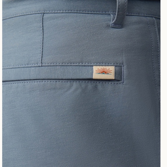 Faherty All Day Short 2.0 (9") - Deep Marine Size 35 Blue stretch Shorts - Picture 3 of 10